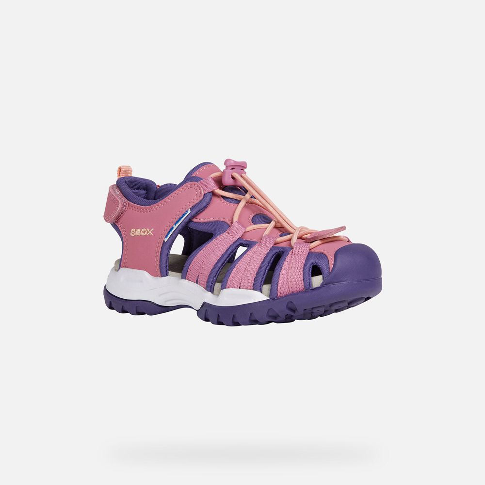 Sandalias Geox Menina Rosa/Roxo - Borealis - XQWME2586